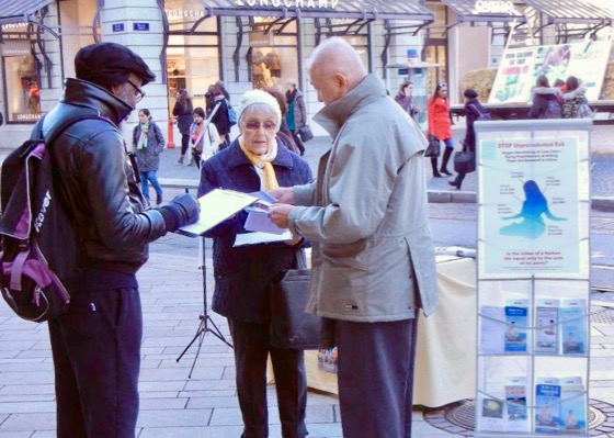 Image for article Geneva, Switzerland: Raising Awareness about the Brutality in China