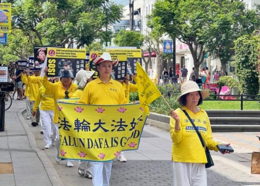 Image for article Santa Monica, California: People Condemn the CCP’s Persecution of Falun Dafa