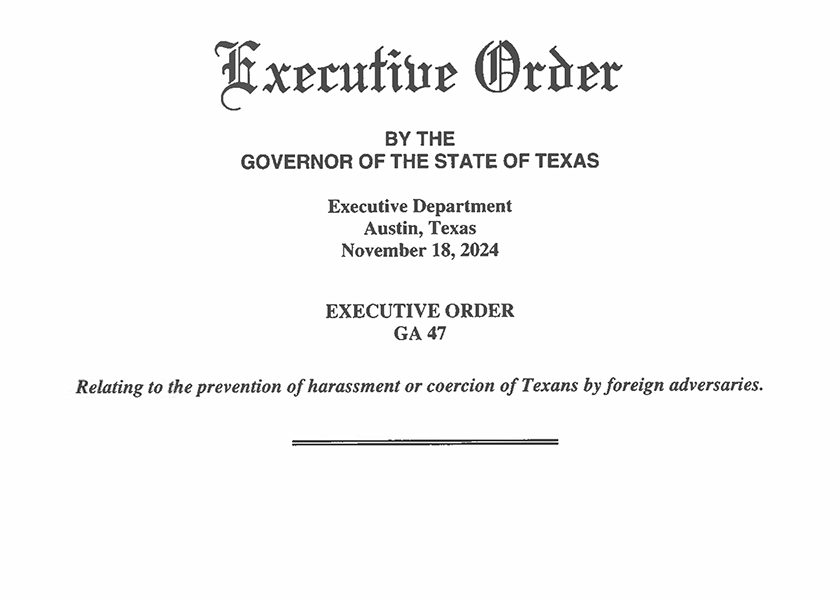 Image for article Texas Governor Issues Three Executive Orders Defending Against the CCP’s Transnational Repression and Infiltration